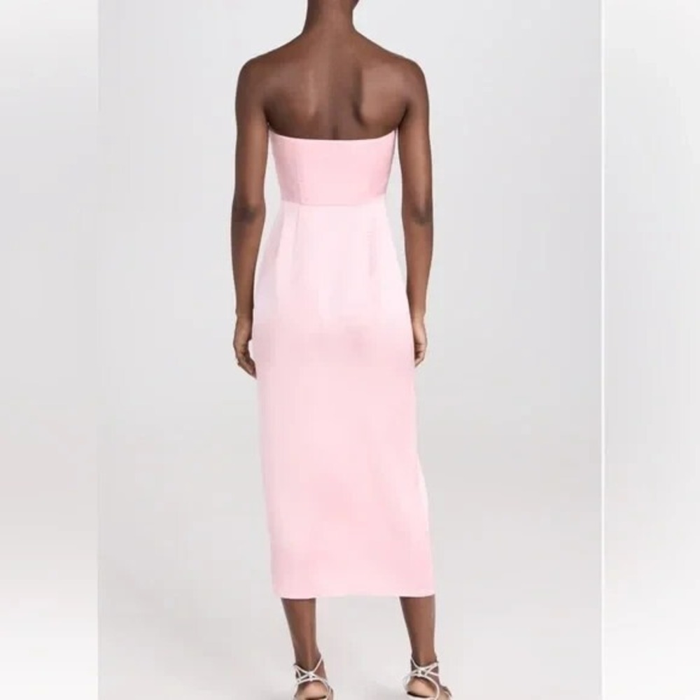 NWT Ramy Brook Venice Strapless Midi Dress in Candy Pink Size 6 Retail $595 - Picture 3 of 7